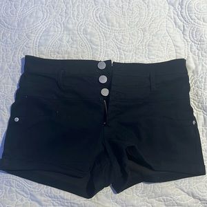 3 button up shorts